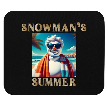 Discover Chillin' Snowman: A Summer Surprise Mouse Pads