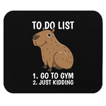 Discover Capybara Procrastination Mouse Pads