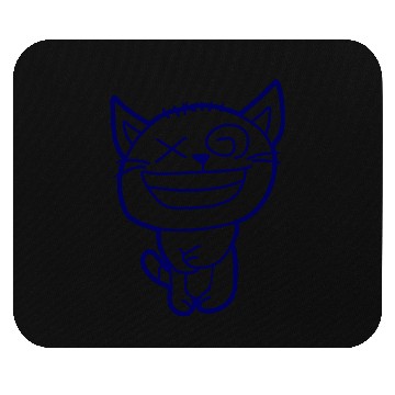 Discover Crazy Cat Weird Funny Eyes Cool Grimace Cartoon Mouse Pads