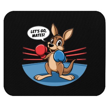 Discover The kangaroo is in a boxing pose Mouse Pads
