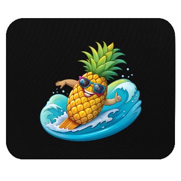 Discover Pineapple Surfer Mouse Pads