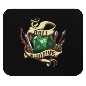 Discover Roll Initiative Adventure Magic Dungeon Mouse Pads