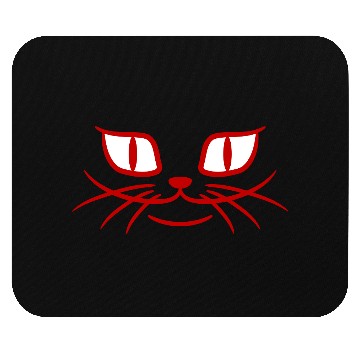 Discover Creepy Cat Eayes Looks Happy Happy Smiling Evil Mouse Pads