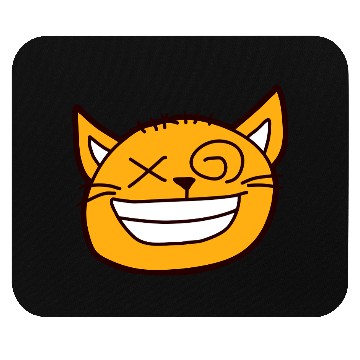 Discover Crazy Cat Weird Funny Eyes Cool Grimace Cartoon Mouse Pads