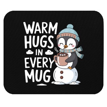 Discover Warm Hugs in Every Mug Cozy Penguin Winter Magic Mouse Pads