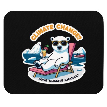 Discover Climate Change Awareness: Relaxing Polar Bear Mouse Pads