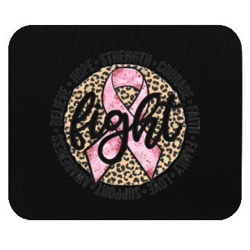 Discover Leopard Print Breast Cancer Mouse Pads