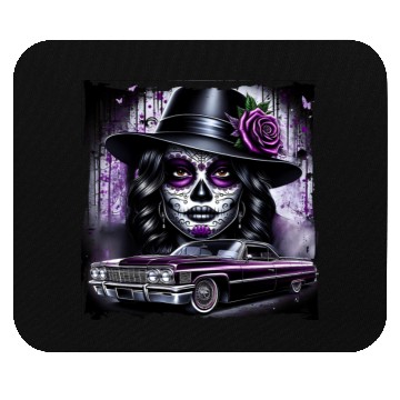 Discover lowrider catrina Sugar skull Mouse Pads