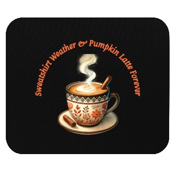 Discover Mouse Pads Weather & Pumpkin Latte Forever