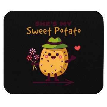 Discover She's My Sweet Potato Funny Matching Couples Mouse Pads