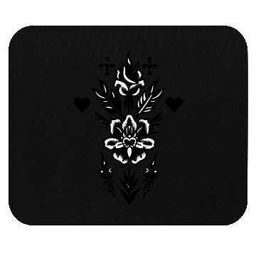 Discover Floral Tattoo Mouse Pads