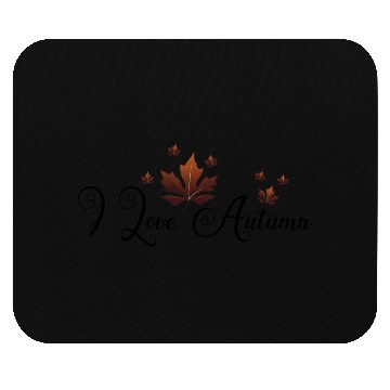 Discover Embrace Fall with 'I Love Autumn' Leaf Design Mouse Pads