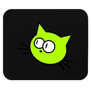 Discover Curious Cat Looks Confused Funny Cute Silly Face Mouse Pads