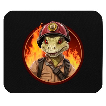Discover Lizard Firefighter Mouse Pads