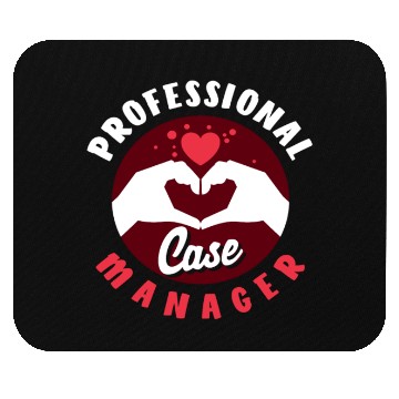 Discover Professional Case Manager Design Heart Hands Mouse Pads