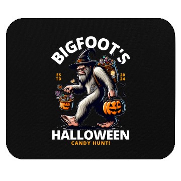 Discover Bigfoot halloween candy hunt Mouse Pads