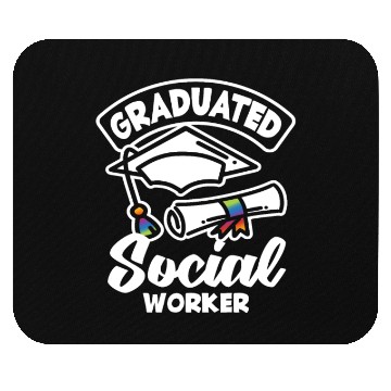 Discover Graduate Social Worker Pride Mouse Pads