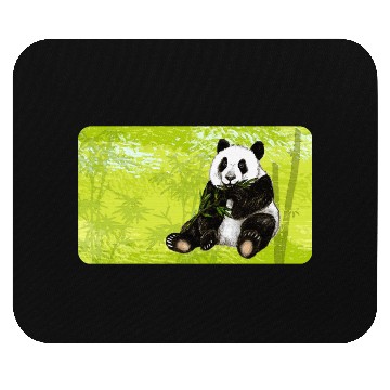 Discover Cute panda bear with bamboo - design for kids Mouse Pads