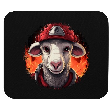 Discover Sheep Firefighter Mouse Pads