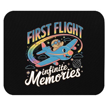 Discover My First Plane Ride First Flight Mouse Pads