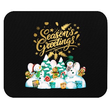 Discover Seasons greetings with friends Mouse Pads
