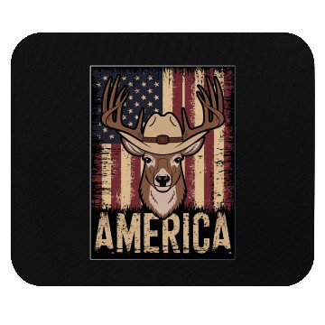 Discover Deer Hunting American. Mouse Pads