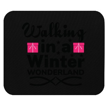 Discover Walking in a winter wonderland Mouse Pads