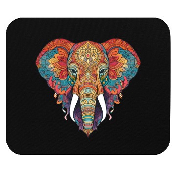 Discover elephant animal zentangle artwork Mouse Pads