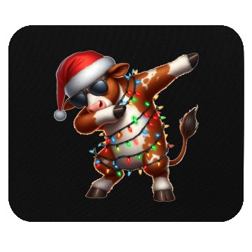 Discover Dabbing Hereford Cattle Farmer Sunglasses Mouse Pads