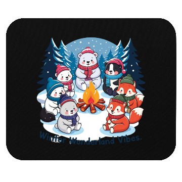 Discover Winter wonderland vibes Mouse Pads