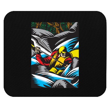 Discover i love kayak Mouse Pads