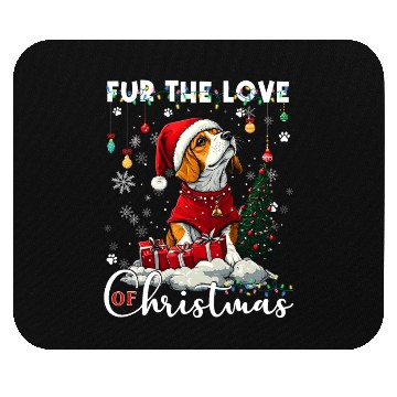 Discover Beagle Christmas Tree Lights Decorations Dog Lover Mouse Pads