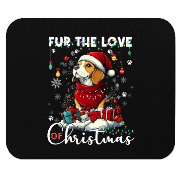 Discover Beagle Christmas Tree Lights Decorations Dog Lover Mouse Pads
