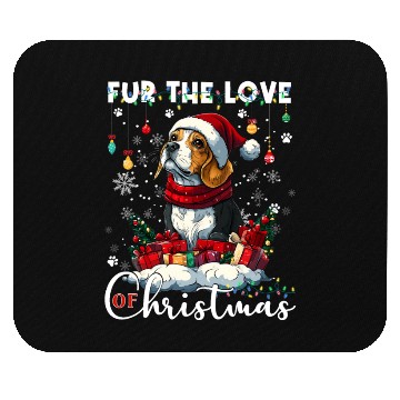 Discover Beagle Christmas Tree Lights Decorations Dog Lover Mouse Pads