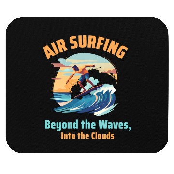 Discover Air Surfing: Beyond the Waves, Into the Clouds Mouse Pads