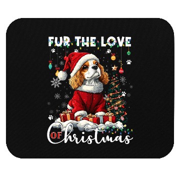 Discover Cavalier King Charles Spaniel Christmas Tree Dog Mouse Pads