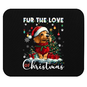 Discover Dachshund Christmas Tree Lights Decorations Dog Mouse Pads