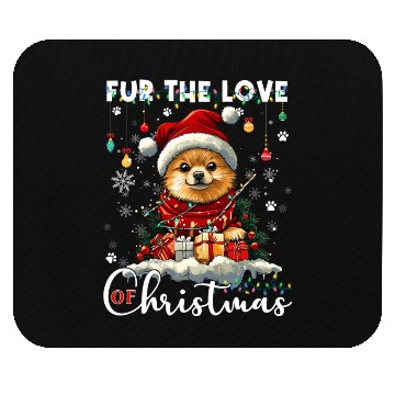 Discover Pomeranian Christmas Tree Decorations Dog Lover Mouse Pads