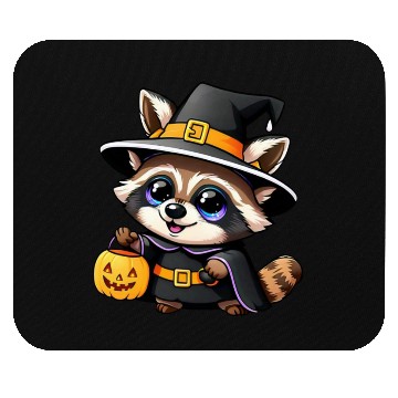 Discover Witchy Raccoon Mouse Pads