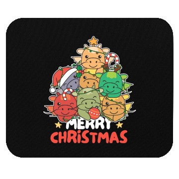 Discover Dragon Christmas Tree Merry Christmas Mouse Pads