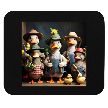 Discover Farmer ducks Mouse Pads