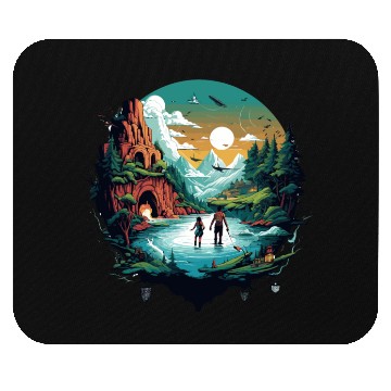Discover action adventure Mouse Pads