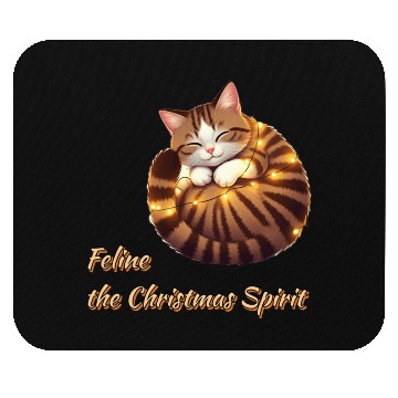 Discover Feline Christmas Spirit Mouse Pads