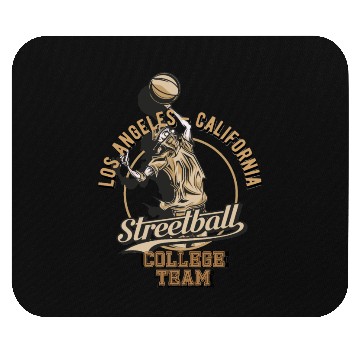 Discover Los Angeles Streetball College Team log Mouse Pads