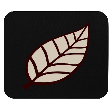 Discover Small Pretty Leaf Brown Autumn Eco Tree Cool Leaf Mouse Pads