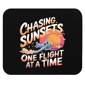 Discover Chasing Sunsets My First Plane Ride Mouse Pads