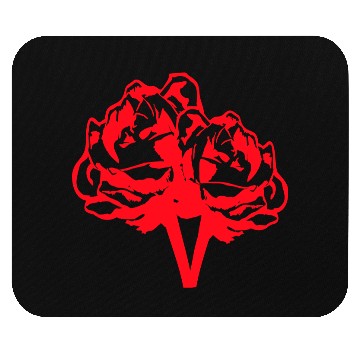 Discover Two Beautiful Rose Blossom Leaf 2 Roses Bouquet Mouse Pads