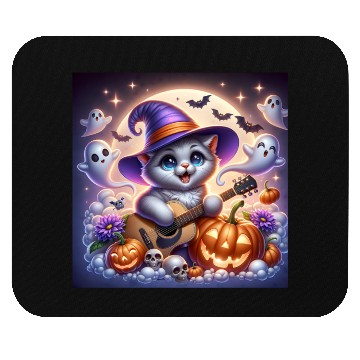 Discover Happy Halloween cute puppy Mouse Pads