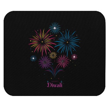 Discover Joyous Fireworks for Diwali Festival Mouse Pads