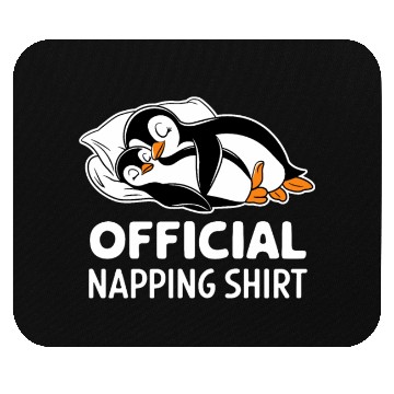 Discover Official Napping Mouse Pads Cute Penguin Design